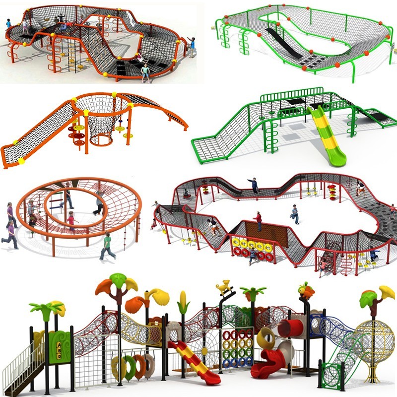 儿童攀爬网架
