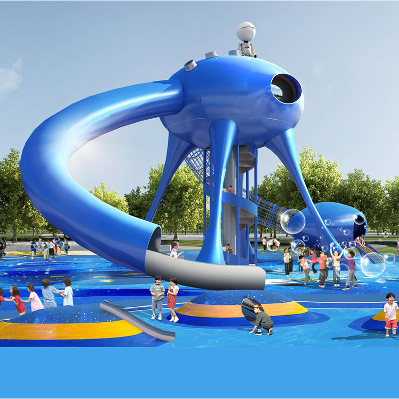 户外滑梯-外星人主题