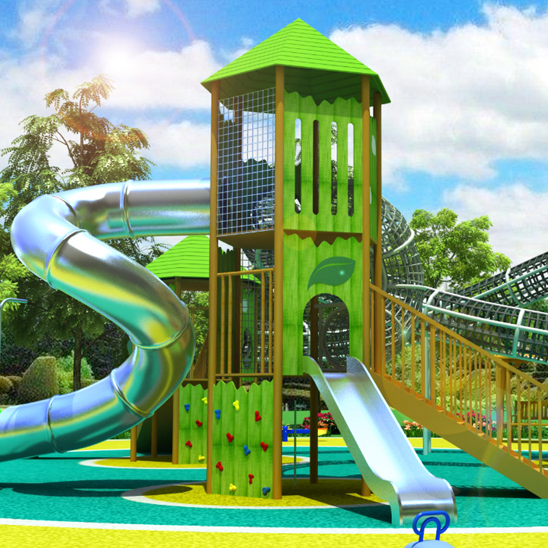 户外滑梯-森林公园