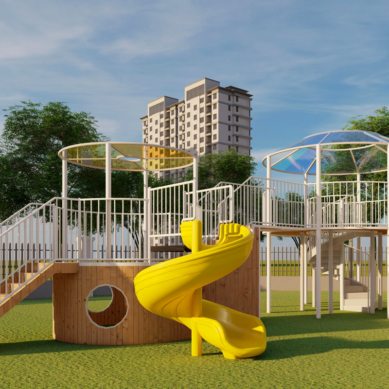 户外滑梯-小区滑梯