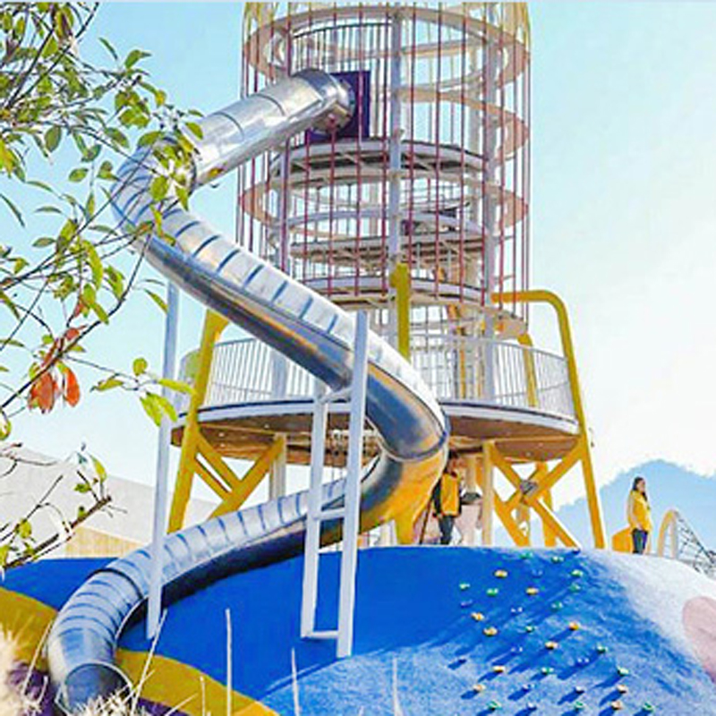 不锈钢滑梯-景区