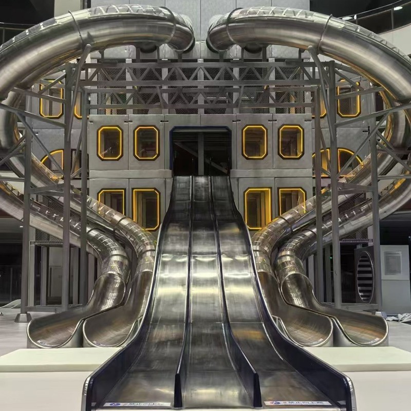 不锈钢滑梯-室内滑梯