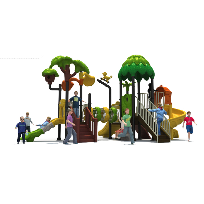 儿童滑梯-卡通森林