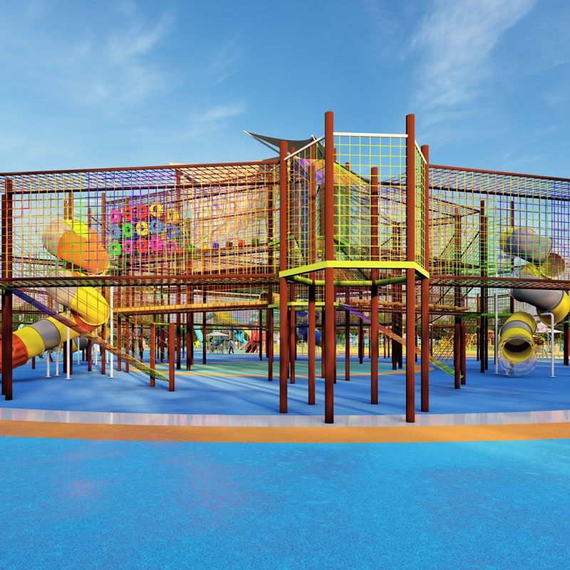 户外游乐设备-滑梯攀爬架