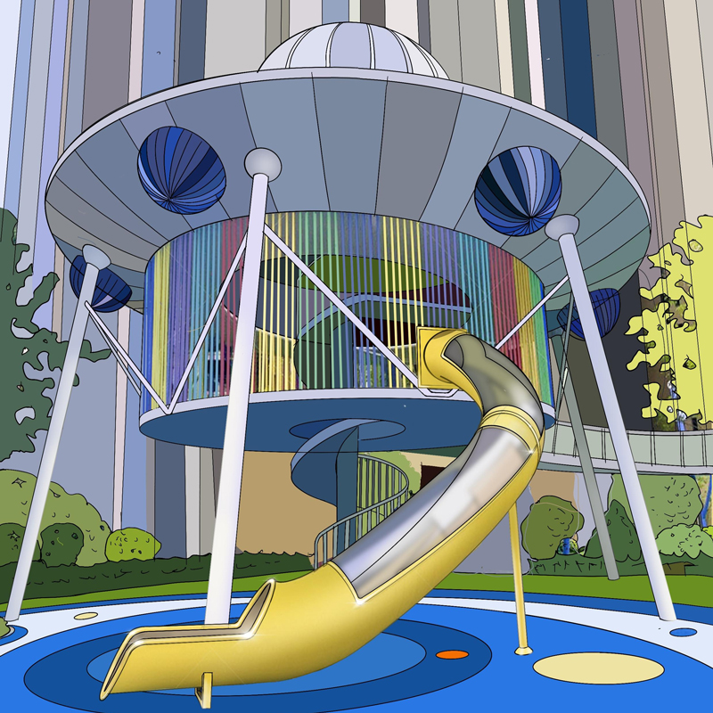 户外不锈钢滑梯定做方案？