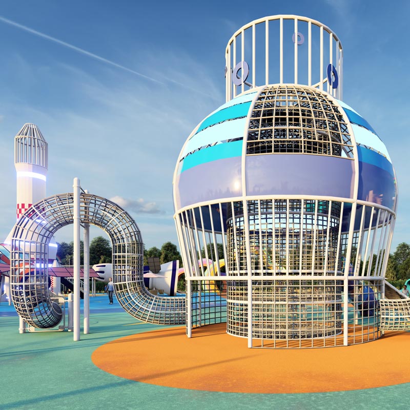 攀爬游乐设备-火箭主题