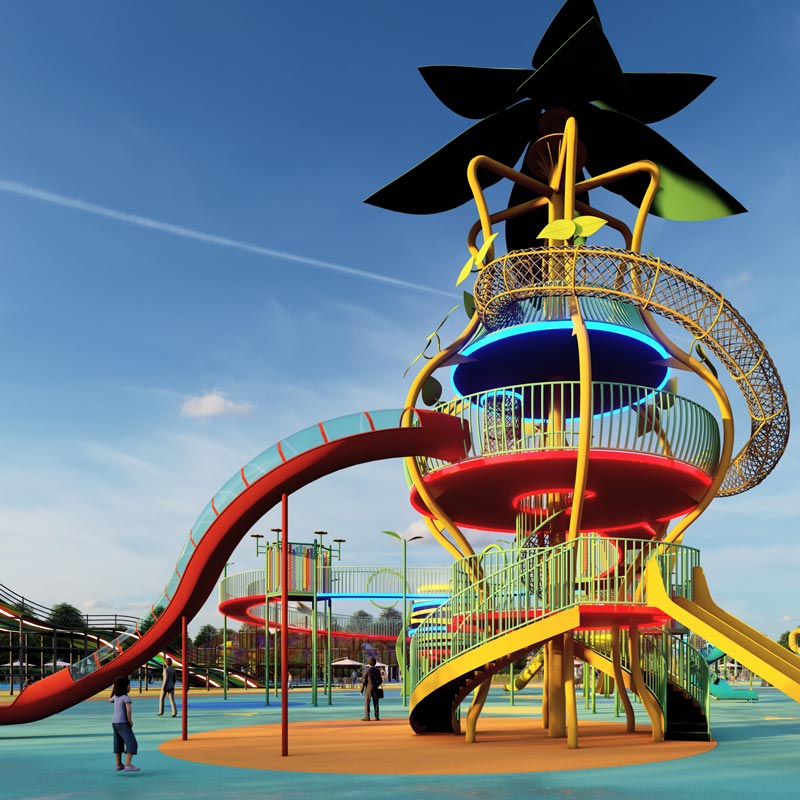 不锈钢滑梯-户外乐园
