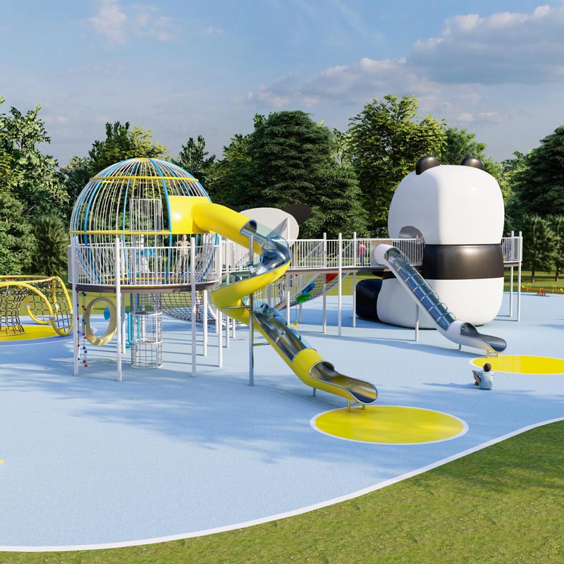 不锈钢滑梯-公园社区